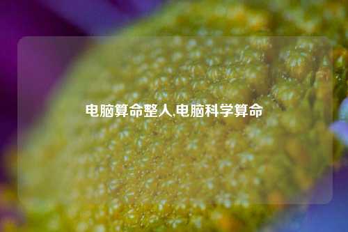 电脑算命整人,电脑科学算命