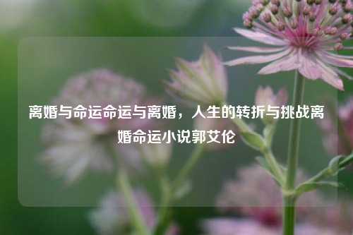 离婚与命运命运与离婚，人生的转折与挑战离婚命运小说郭艾伦