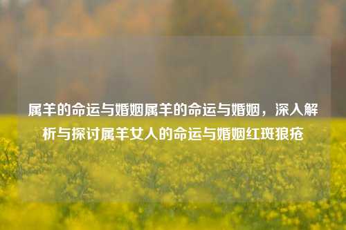 属羊的命运与婚姻属羊的命运与婚姻，深入解析与探讨属羊女人的命运与婚姻红斑狼疮