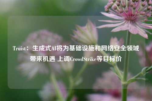 Truist：生成式AI将为基础设施和网络安全领域带来机遇 上调CrowdStrike等目标价