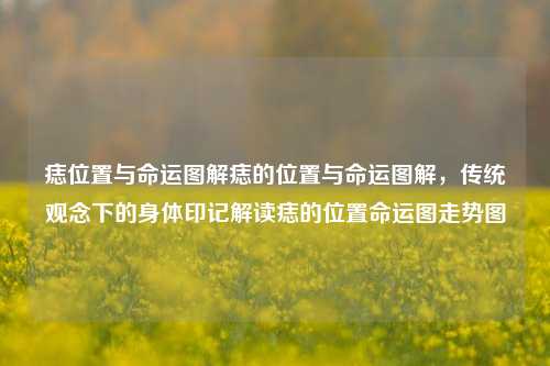 痣位置与命运图解痣的位置与命运图解，传统观念下的身体印记解读痣的位置命运图走势图