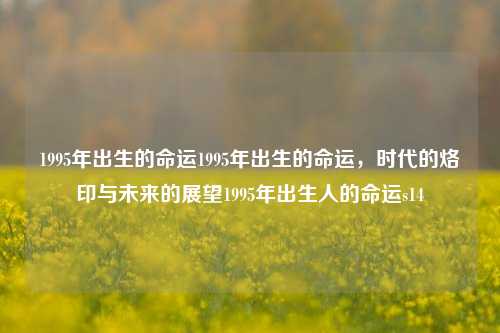 1995年出生的命运1995年出生的命运，时代的烙印与未来的展望1995年出生人的命运s14