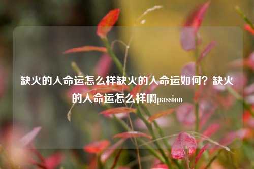 缺火的人命运怎么样缺火的人命运如何？缺火的人命运怎么样啊passion