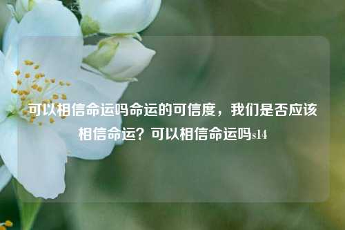 可以相信命运吗命运的可信度，我们是否应该相信命运？可以相信命运吗s14